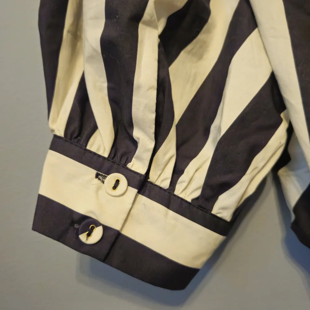 FARM Rio Black and Cream Striped Mini Dress - Picture 9 of 10